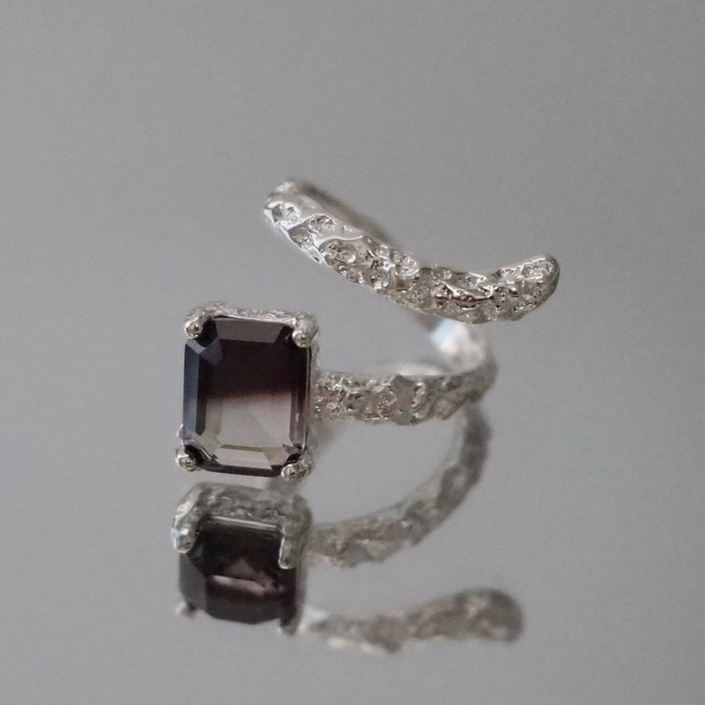 Sterling Silver Modern Adjustable Size Ring